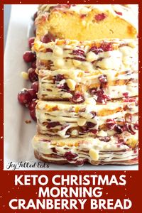 Get ready for holiday entertaining by making this incredible White Chocolate Cranberry Bread. It’s so easy to make and is filled with plump fresh cranberries, creamy white chocolate chips, and the top is drizzled with melted chocolate and more cranberries. This quick bread happens to be keto, low-carb, gluten-free, and grain-free too.