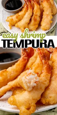 Super easy, succulent Shrimp Tempura fried in a light, airy batter for a crispy crunch that’s simply irresistible! #Realhousemoms #shrimptempura #shrimp #tempura #seafood #japanesefood #appetizer