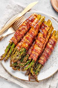 bacon wrapped asparagus.