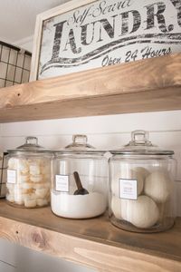 Pretty Organization in the Laundry Room | Simply Beautiful By Angela