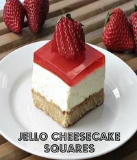 Jello Chessecake Squares