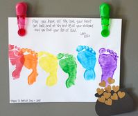 St. Patrick's Day Toddler Craft, Rainbow to a Pot of Gold