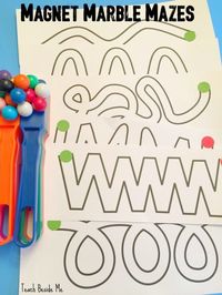 FREE Printable Magnet Marble Mazes