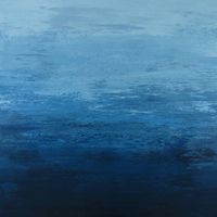 Saatchi Art is pleased to offer the painting, "Smoky Blue - Abstract Water Color Field," by Suzanne Vaughan, available for purchase at $2,200 USD. Original Painting: Acrylic on Canvas. Size is 40 H x 40 W x 1.5 in.