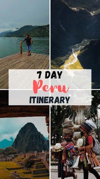 Here's a 7 day Peru itinerary for you to use on your trip. No hassle no issues. one week Peru itinerary.