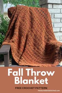 Experience Autumn Warmth Cozy up with our Hayrides in Autumn Throw Blanket. This chunky, crocheted beauty is the perfect way to welcome the season while enjoying your favourite fall activities. With its easy-to-follow crochet pattern and inviting texture, it's the coziest way to bring the autumn harvest right to your living room. Don't wait - get the free pattern on our blog now!