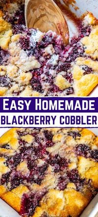 HOW TO MAKE EASY BLACKBERRY COBBLER