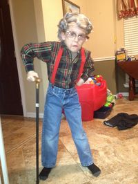 100th day of school (dress like you're 100) Old man example