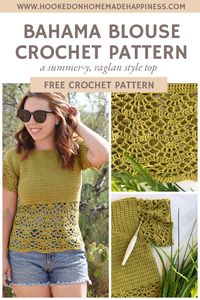 Bahama Blouse Crochet Pattern | Hooked on Homemade Happiness