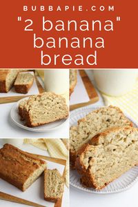 Easy 2 Banana Bread Recipe - BubbaPie