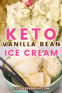 This keto vanilla bean ice cream uses both vanilla beans and vanilla extract for a total of five simple ingredients. It's an eggless ice cream that requires no cooking. With only 3.5 net carbs per serving, you can make a recipe from scratch that allows you to control what ingredients it uses. keto vanilla ice cream| low carb vanilla ice cream| sugar-free vanilla ice cream