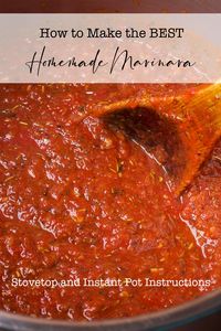 The Best Homemade Marinara Sauce