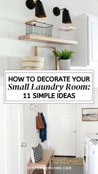 Looking for inspiration to update your laundry room? Check out these simple Home Decor Tips and creative Room Decor ideas for transforming a small Laundry Room. Whether you're working with limited space or want a functional design, these tips will help you make the most of your Laundry Room with style and efficiency.