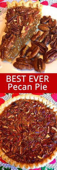 This easy southern pecan pie recipe is amazing! Best of all, this pecan pie recipe doesn't require corn syrup! This is my favorite pecan pie ever!