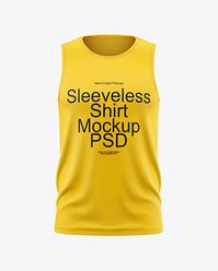 Men's Sleeveless Shirt Mockup - Front View