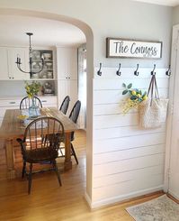 A new farmhouse trend is a half-wall with shiplap on it. This entryway looks incredible, and I’d love to see this in your home! Would you put this in your home? If not, what other design trend would you rather have in your home? #newlisting #justlisted #knoxvillehomesforsale #forsale #knoxvillehomes #knoxvillelistings #knoxvilleproperties #knoxvillerealtors #knoxvillerealestate #househunting #moveinready #homeforsale #ThePriceIsRight