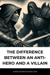 An anti-hero and a villain are two character types that are very common in literature but what's the difference and why does it matter in story-telling?