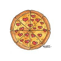 pizza corazon