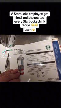 Starbucks recipe. Added TikTok link!!