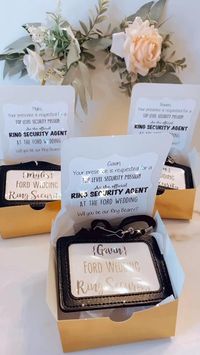 Ring bearer gifts! Ring security! Will you be our ring bearer? Ring bearer box!