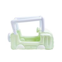 All aboard. Jump inside and take this comfy cloud-soft car for a spin. With its soft-serve of summer shades, surf's up eternally and your kids' mood will be too! Ideal for outdoors and the playroom. Non-Toxic Phthalate Free PVCFinal Sale Item