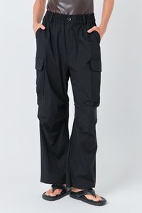 Our Baggy Cargo Pants are stylish and comfortable! Crafted with a baggy fit and high rise waist they provide you with plenty of space to move. The cargo-style pockets are functional and stylish perfect for storing all your essentials. Made from premium quality material these trousers are durable and long-lasting. Get ready to take on any adventure with ease with these Cargo Pants! Cargo style Baggy fit High rise waisted Pockets Button closure Elastic band at waist Hand wash cold Do not bleach Do