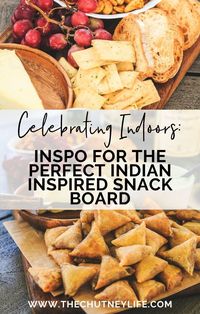 Spread full of Samosas, Grapes, Crackers, Jam, Curry Cashews, Hakka Noodles and so much more! #SnackBoard