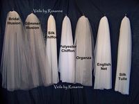 wedding veils made in brussels | Chiffon veil|Illusion veil|Silk Veil|English net veil|French net veil