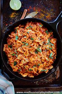 Tikka Masala Pasta - Madhu's Everyday Indian