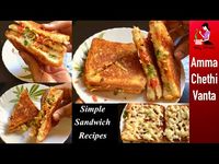 Simple & Quick Sandwich Recipes//Chilli Cheese Bread Toast//How To Make Vegetable Sandwich In Telugu - YouTube