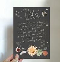 Litha Summer Solstice Blessings Printable Journal Art Altar Card - Etsy