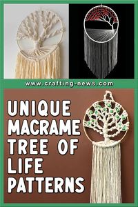 The tree of life is a symbol that can be found in all types of home decor items. If you are looking for a fun crafting project to create a piece of artwork for your home, check out these macrame tree of life patterns.