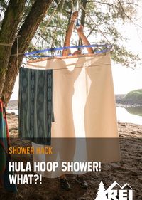 Wash off trail dust at your campground with REI Member Maiza's shower hack.