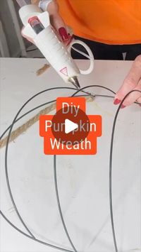 Olivia Parazine on Instagram: "Easy and affordable DIY Dollar Tree pumpkin wreath! Happy crafting! 🍂🎃 #DIYFallDecor #DollarTreeCrafts"