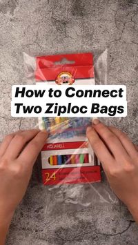 Looking to double your storage in seconds? Check out this ziploc bag hack and DIY your own supersized storage solution✨