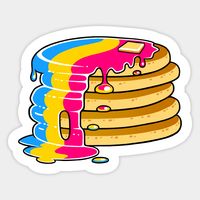 Pride pancakes! Pan-cakes, get it? -- Choose from our vast selection of stickers to match with your favorite design to make the perfect customized sticker/decal. Perfect to put on water bottles, laptops, hard hats, and car windows. Everything from favorite TV show stickers to funny stickers. For men, women, boys, and girls.