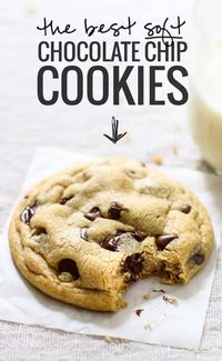 The BEST Soft Chocolate Chip Cookies - more than 700 reviews to prove it! no overnight chilling, no strange ingredients, just a simple recipe for ultra SOFT, THICK chocolate chip cookies! ♡ #cookies #chocolatechipcookies #recipe | pinchofyum.com