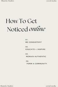 Here's some tips on how to get noticed online. We get it it can be difficult  to manage your business and all of your Social Media. That's why we're here to help you.   Social Media Management will not only help you manage your socials but also help you in creating a strong Marketing Strategy, Content Planning , Content Creation and mainly convert your Audience to Potential clients.