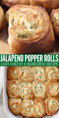 A spicy, cheesy filling, surrounded by a buttery flakey crust, you can't go wrong with these Jalapeno Popper Crescent Rolls! They're easy to make with 6 ingredients and perfect for a party appetizer or game day snack!