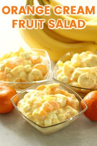 Orange Cream Yogurt Fruit Salad is made with yogurt, orange juice concentrate, pudding mix, and your favorite fruits. This creamy fruit salad takes only minutes to mix together and will be an instant favorite.