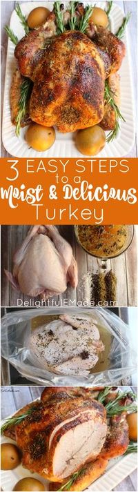 Are you hosting Thanksgiving, Friendsgiving or Christmas this year? Set your holiday table with a gorgeous, flavorful turkey in just three easy steps. I'll show you how to make a brine for your turkey, which is the secret to getting a moist, juicy and flavorful bird every time!