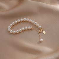 Gold Leaf?Pearl Bracelet freeshipping - Deegnt