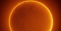 Incredible Photo of the ISS Transiting the Sun Featured by NASA