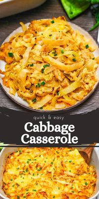 This Cabbage Casserole combines tender sautéed cabbage with a creamy egg-and-cheese custard, baked to golden perfection. It’s an easy, budget-friendly recipe that’s perfect for a cozy family dinner or a flavorful side dish.