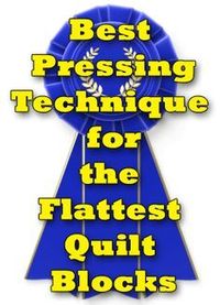 Learn the best pressing technique for the flattest quilt blocks. It's so simple you might not believe it!