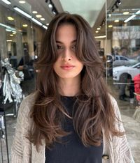 Voluminous Curtain Bangs: Elevate your style with the voluminous allure of Voluminous Curtain Bangs. These face-framing tendrils are a perfect fusion of sophistication and boldness, creating a captivating frame for your face. With this hairstyle, you become a living embodiment of bold elegance...