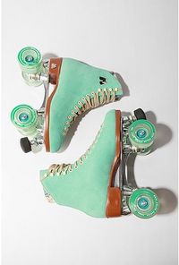 AMAZING. Too bad I already have gorgeous roller skates. But mine are plain white and these? ARE AMAZING.