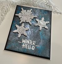 Shimmer Powder Backgrounds featuring Simon Says Stamp’s FILIGREE SNOWFLAKE Emboss & Cut