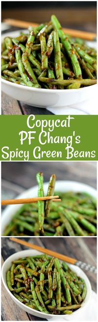 Copycat PF Chang's Spicy Green Beans • Domestic Superhero