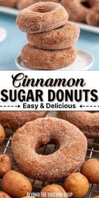 Satisfy your sweet tooth with this mouthwatering Cinnamon Sugar Donuts recipe! These fluffy treats are coated in a generous layer of cinnamon and sugar for an irresistible flavor. Whether you're enjoying them for breakfast, dessert, or a sweet snack, these homemade donuts are sure to be a hit with the whole family. With simple ingredients and easy steps, you can whip up a batch of these delicious treats in no time. Get ready to indulge in the warm, comforting goodness of Cinnamon Sugar Donuts!